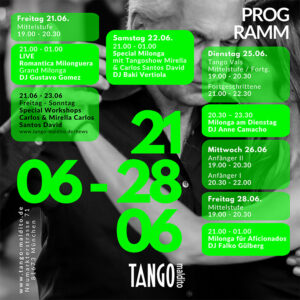 TANGO maldito Programm Kurse Juni 2024